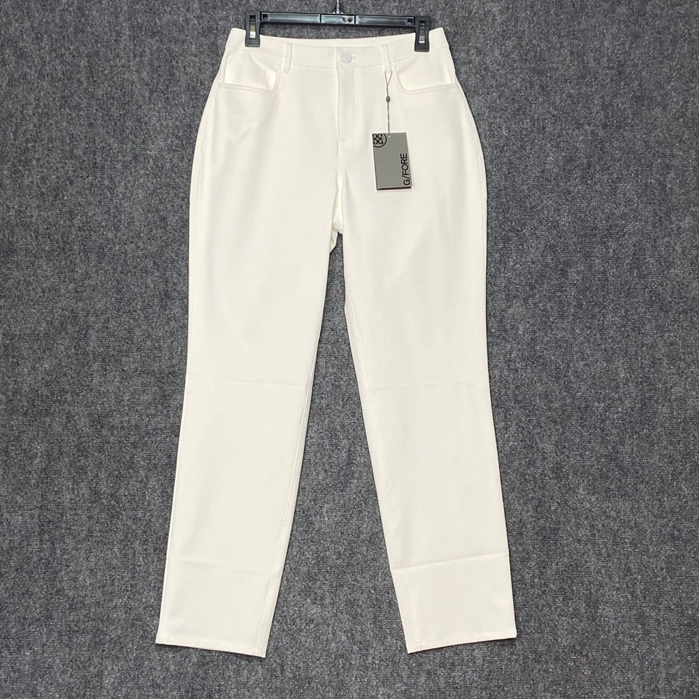 G/FORE Women's White Golf Pants Size 4 GLB000022‎ MSRP $195 NEW Slim Fit